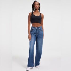 Good American Blue Flare & Wide Leg Jeans